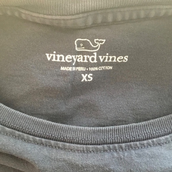 Women's Vineyard Vines Navy Long Sleeve Whale Shirt - Picture 3 of 8